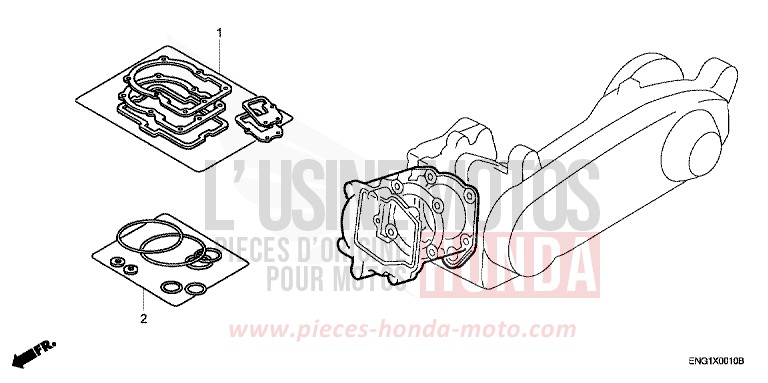 TROUSSE DE JOINT A de SCV 100 Lead GENY GRAY METALLIC (NHA04) 2005